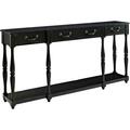 Powell Black Crackle Console 158-534